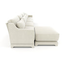 Stylish Sofa With Ottoman And Lumbar Pillows, Ergonomic Design