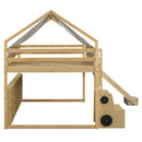 Loft Bed With House Shaped Frame And Tent