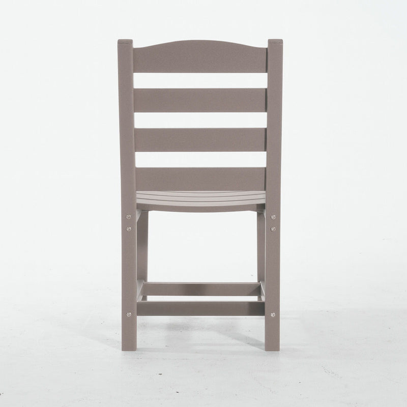 3 Piece Outdoor Dining Set, Round Patio Table With 2 Armless Chairs