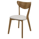 Kersey - Curved Wood Dining Side Chair (Set of 2) - Chestnut - Atlantic Fine Furniture Inc