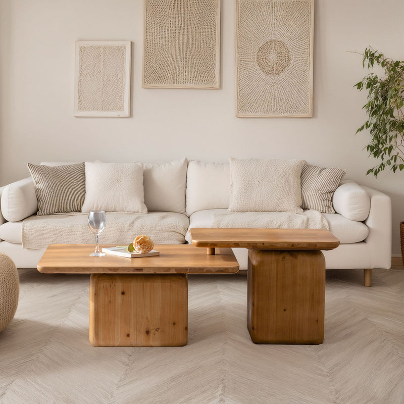 Square Coffee Table Set (Set of 2)