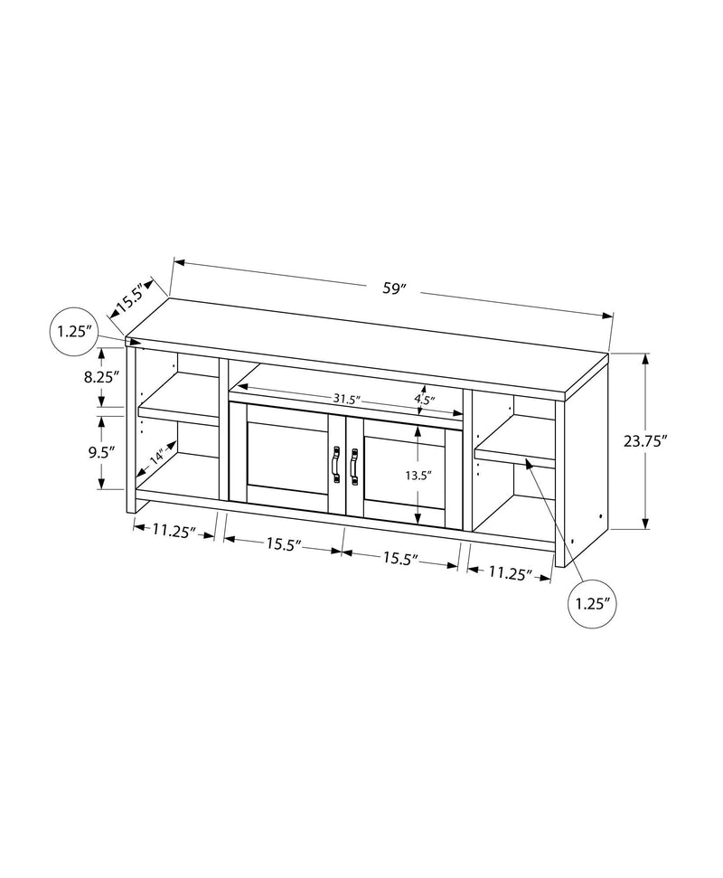 TV Stand Console Media Entertainment Center Storage Cabinet For Living Room