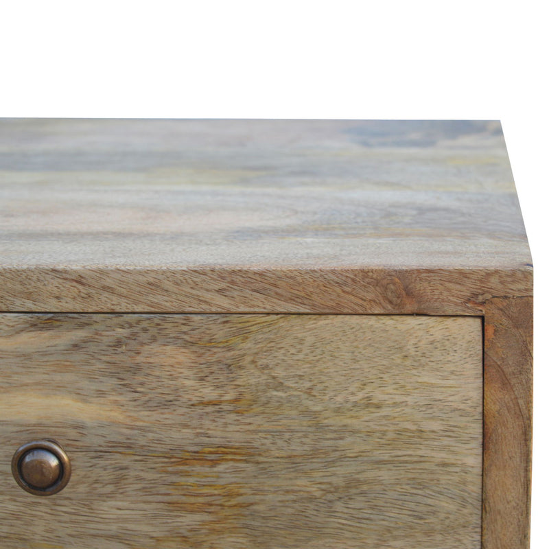Nordic Style 4 Drawer Multi Nightstand - Oak