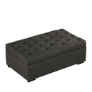 Convertible Folding Sofa Bed Ottoman With Memory Mattress And Tufted Design
