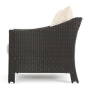 Antibes - 4 Pieces Wicker Chat Set - Brown / Beige