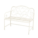 Sunnydaze - Outdoor Garden Bench - Matte White