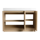 Freestanding Bathroom Vanity With Resin Sink & Soft Close Cabinet Doors