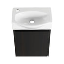Modern Bathroom Vanity With Ceramic Basin, Wall Mounted Floating Sink Combo, Storage Cabinet