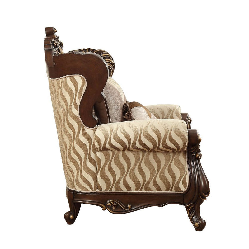 Shalisa - Chair - Fabric & Walnut - Atlantic Fine Furniture Inc