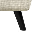 3 In 1 Foldable Linen Chaise Lounge With Adjustable Backrest