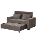 Upholstered Sleeper Bed Sofa With Dual USB Charging, Adjustable Backrest