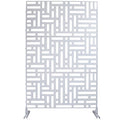Decorative Freestanding Metal Privacy Screen For Indoor & Outdoor Use
