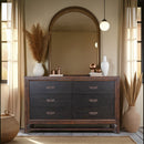 Branson - 6 Drawer Dresser, Two Tone - Brown