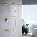 Modern 10" Wall Mounted Rainfall Shower Head System