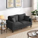 Modern Upholstered Loveseat Sofa, High Resilience