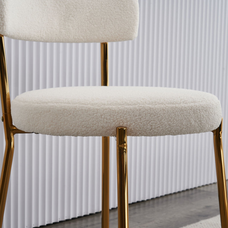 Mid-Century Modern Dining Chairs - Gold Legs