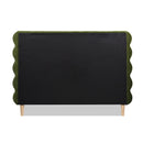 Stockholm - Modern Wavy Headboard Platform Bed