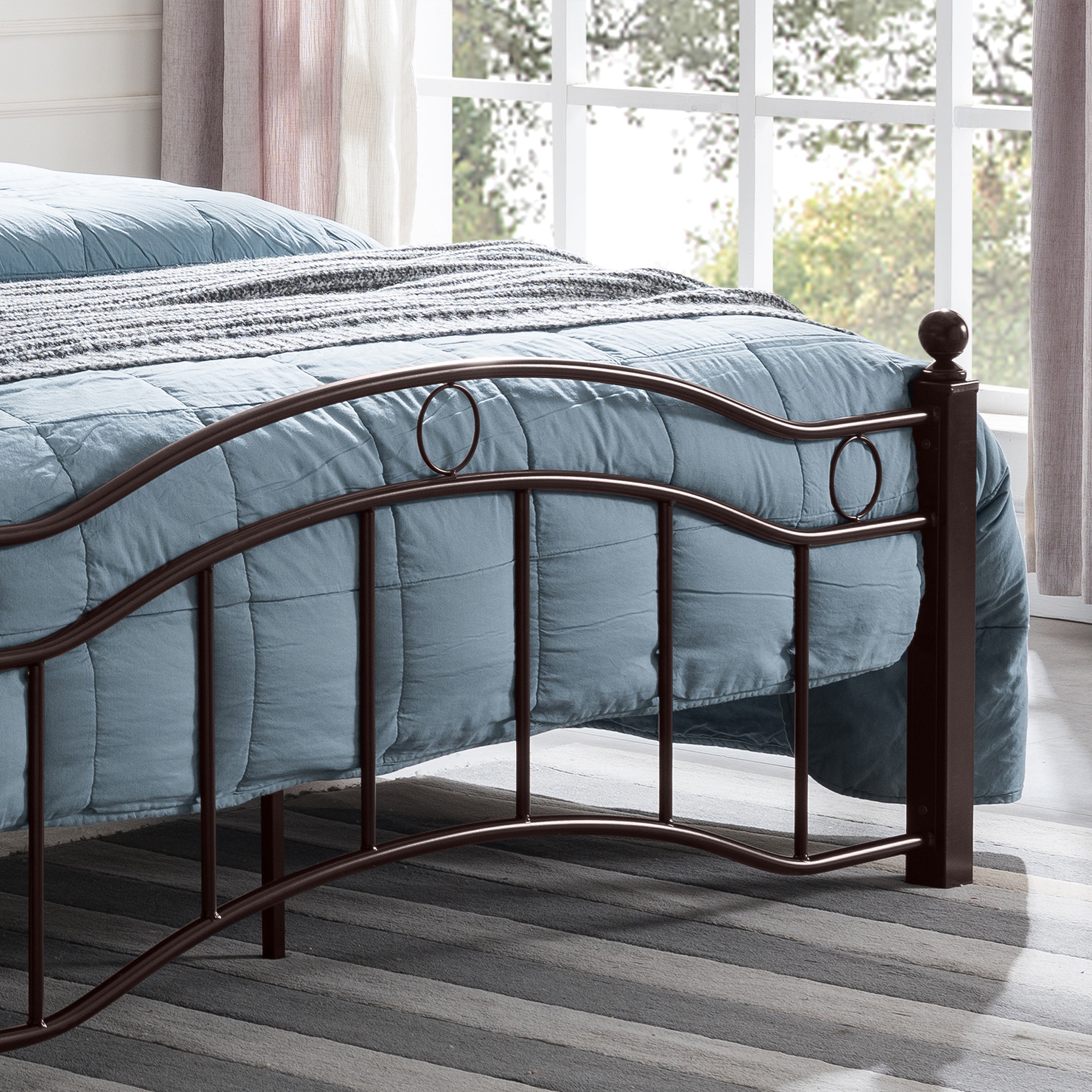 QUEEN SIZE METAL BED - Atlantic Fine Furniture Melbourne FL