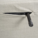 3 In 1 Foldable Linen Chaise Lounge With Adjustable Backrest