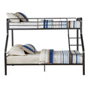 Caius - Twin Long Over Queen Bunk Bed - Gunmetal - Atlantic Fine Furniture Inc