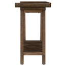 Ornelas - Console Table With Slatted Shelf - Mango Brown