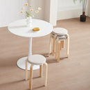 Stackable Round Backless Stools (Set of 4)