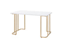 Estie - Writing Desk - White / Gold