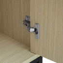 Carved 4 Door Sideboard With Storage, Adjustable Shelf