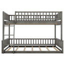 Bunk Bed With Ladder And Guardrails