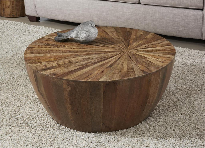 Sunny Solid Wood Cocktail Coffee Table