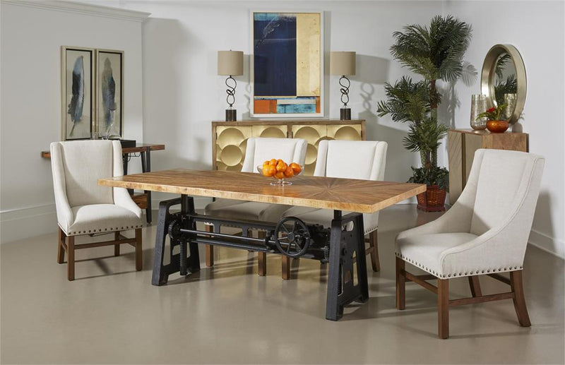 Del Sol Brown Adjustable Height Dining Table