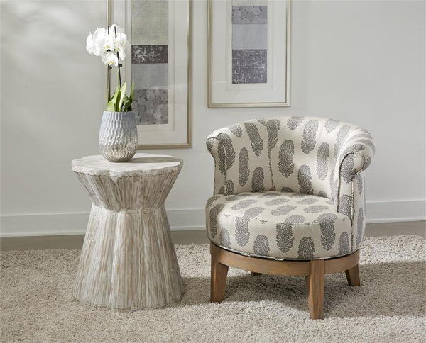 Dirk Iron White Accent End Table