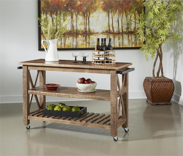 Jamison Rustic Castered Cart with Handle