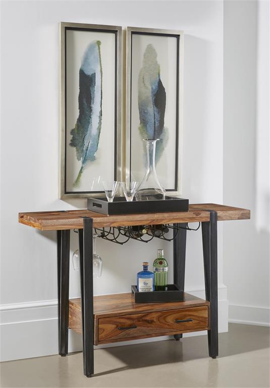 Cain Industrial Style One Drawer Console