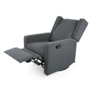 Landau Contemporary Fabric Upholstered Swivel Recliner