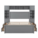Bed With All In One Cabinet, Shelf And Sockets