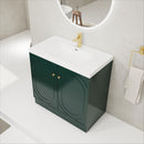 Contemporary Freestanding Bathroom Vanity With Resin Sink & Soft-Close Cabinet Doors