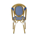 Outdoor Rattan And Aluminum French Bistro Chair Set