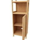 Storage Cabinet With Tall Linen Tower, Multifunctional For Bathroom