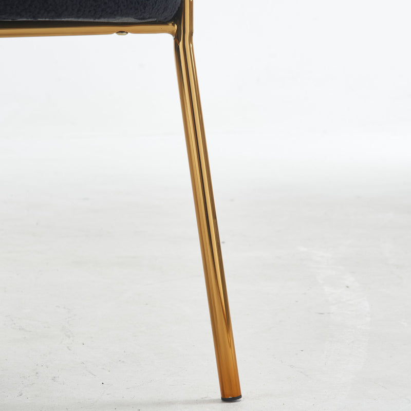 Mid-Century Modern Dining Chairs - Gold Legs