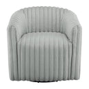Alexa Barrel Swivel Chair - Grey
