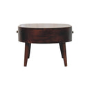 Rounded Wood Table