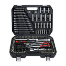 Tool Kit And Socket Wrench Set 216 Pieces Basic Portable Manual Repair Tool Set For Home Use Includes Case And Ratchet Wes And Wrenches - Black
