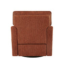 360° Swivel Accent Barrel Armchair With Side Pockets, Compact Design