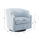 Isabelle - Swivel Glider Barrel Chair