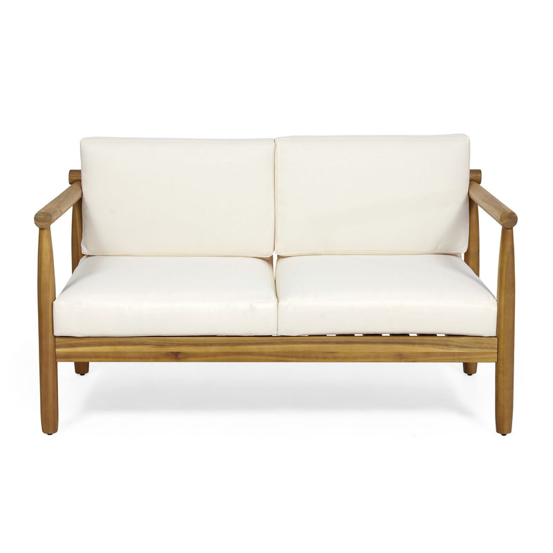 Outdoor Seating Set With Coffee Table And Loveseat - Teak
