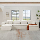 Modern Minimalist Cloud Sectional Couch With Comfy Chaise, U Shaped Modular Sofa