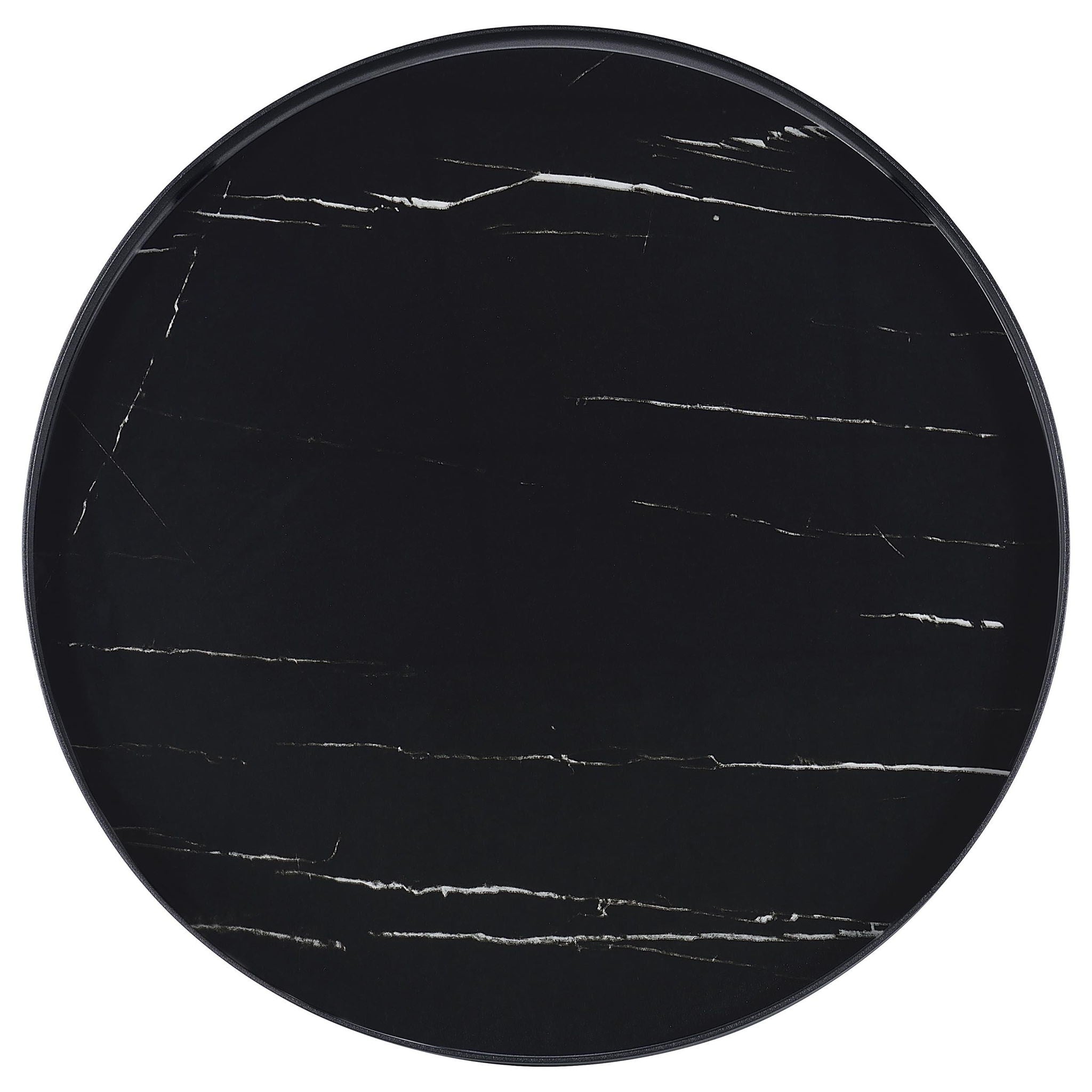 Briggs 2-piece Round Coffee and End Table Set Black - Atlantic Fine Furniture Melbourne FL