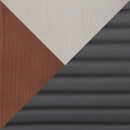 Fuji Mason - Swivel Contemporary Dining Set Dining Set, Glass, 5 Piece