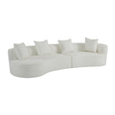 Elegant Curved Sectional Sofa With Full Foam Comfort